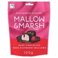 thumbnail image 1 of Mallow & Marsh Raspberry Marshmallows Coated in 70% Dark Chocolate 100g, British Import (Pack of 3), 1 of 3