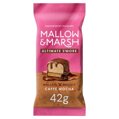 Mallow & Marsh Ultimate S'mores Caffe Mocha Bar 42g, British Import (Pack of 3)