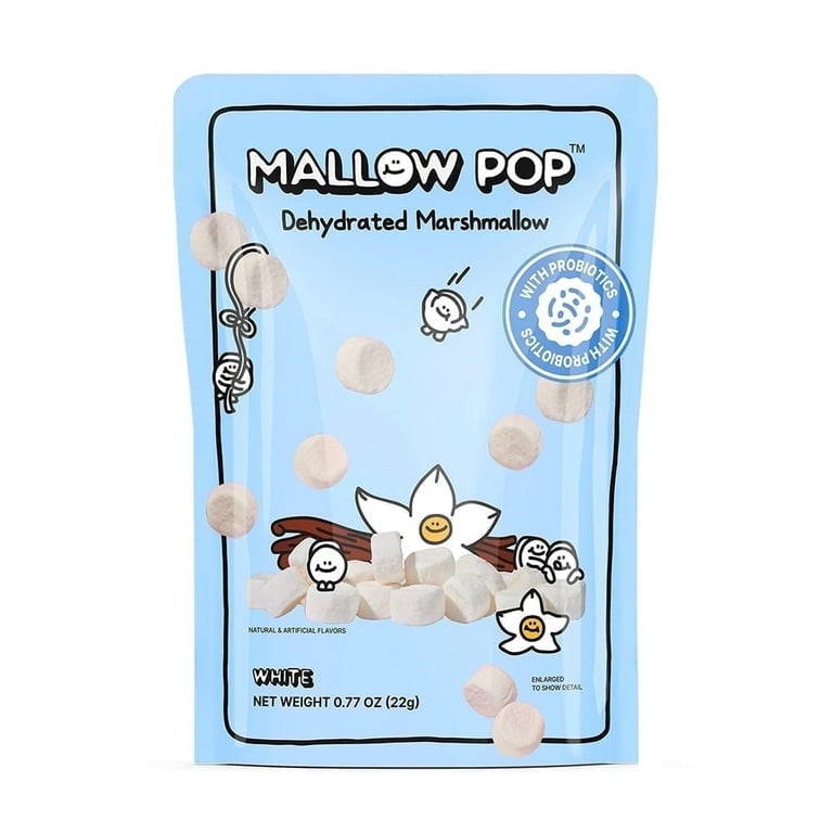 Mallow Pop Dehydrated Marshmallow with Probiotics 0.77 oz, 12