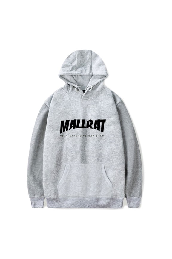 Mallrat Star Logo Hoodie Men's Hip Hop Printing Pullover Hooded Sweatshirts