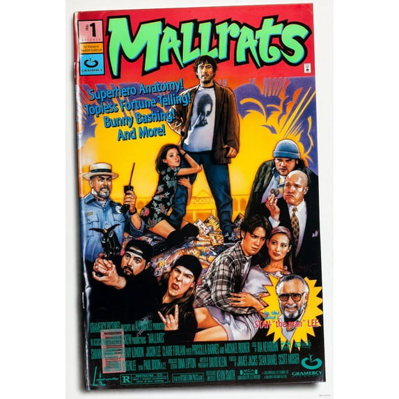 Mallrats Poster Metal Sign 8in x 12in Metal Art Print 8x12 Multi-Color Square Adults Metal Wall Art