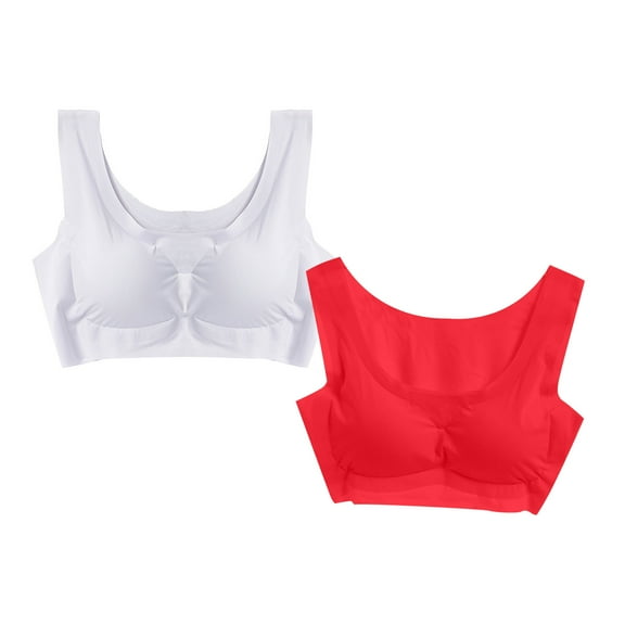 Mallwal Backless Sports Bra Women No Underwire Bra Feature V-Neck Sport Bra Style W-1765 Gray M