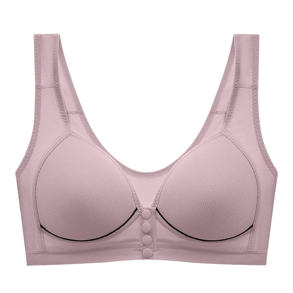 Bra Women Lightly Lined Bra Feature V-Neck Soft Bra Style W-1638 Purple M