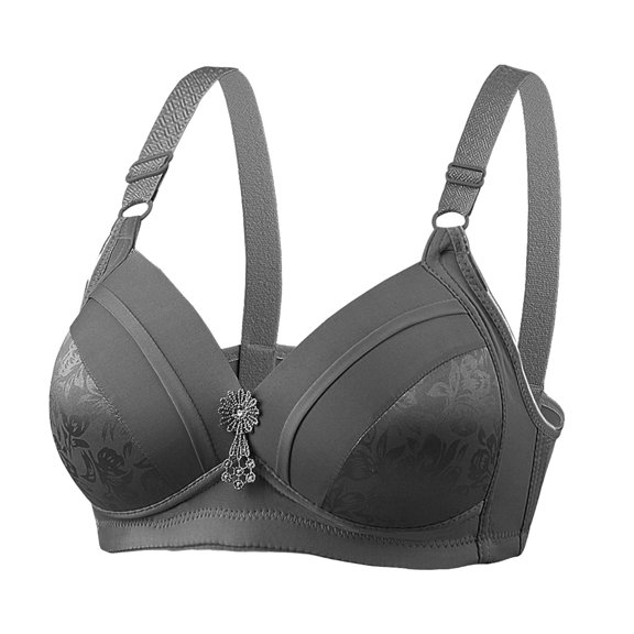 Bralettes for Women with Support No Underwire Lactation Vest Bra Back Adjustment Yoga Running Bra V-Neck Full-Coverage Bra Feature Hook and Eye Closure Wire-Free Bra Style Y-577 , Black M