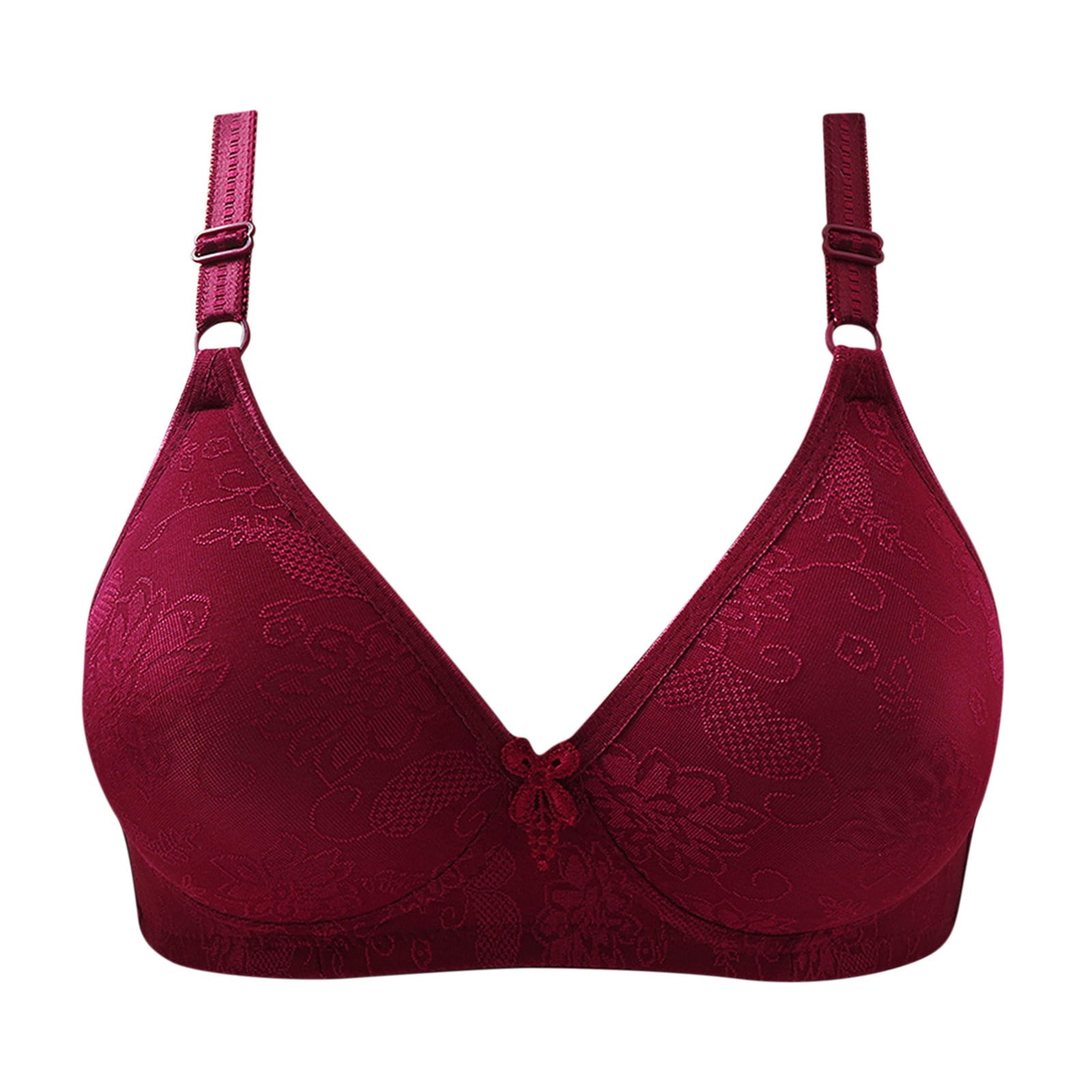 Mallwal Bralettes for Women Plus Size Seamless Bra Feature V-Neck ...