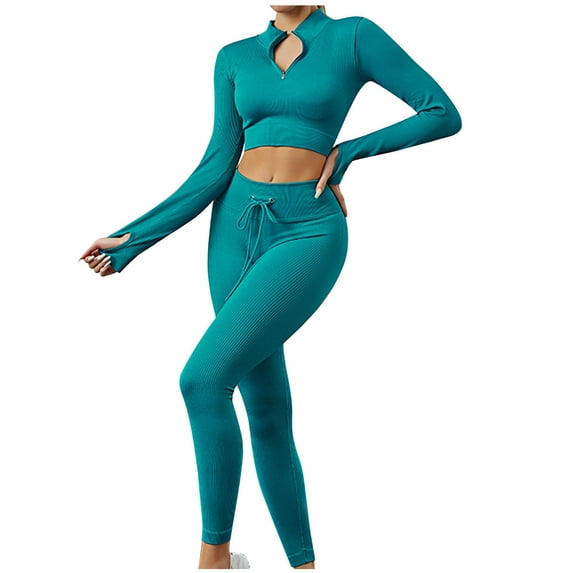 Casual Beach Outfits for Women Summer Outfits for Women Vacation Clothing Set Female Round Neck Sleeveless Tops Pants Sets Trousers Pant Style S_503 Women's Tracksuits Green M