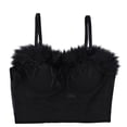 thumbnail image 1 of Comfortable Sports Bras for Women Seamless Bra Feature V-Neck Soft Bra Style W-1205 Black L, 1 of 7