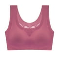 thumbnail image 1 of Comfy Bra Women No Underwire Bra Feature V-Neck Push-up Bra Style W-1686 Pinks-a XXL, 1 of 2