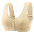 thumbnail image 1 of Comfy Bras Women Convertible Bra Feature V-Neck Balconette Bra Style W-1727 Beige XL, 1 of 5