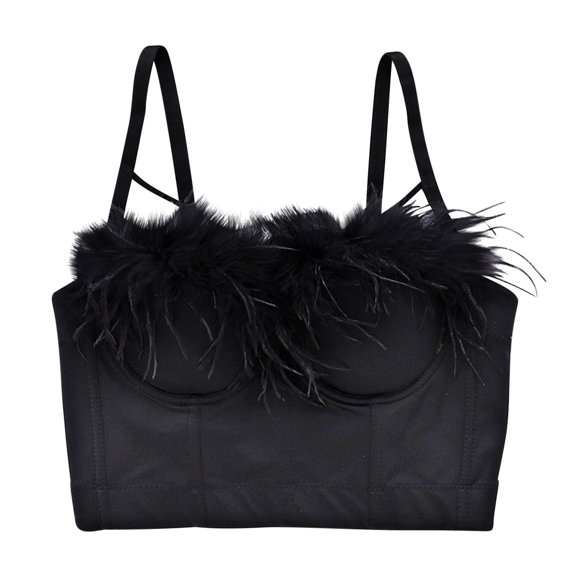 Cotton Bra Women Pullover Bra Feature V-Neck Push-up Bra Style W-1204 Black S