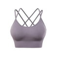 thumbnail image 1 of Front Closure Bras Women Seamless Bra Feature V-Neck Padded Bra Style W-889 Purple XXL, 1 of 2