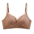 thumbnail image 1 of Girls Bra Women Back-Smoothing Bra Feature V-Neck Push-up Bra Style W-1446 Khaki S, 1 of 3