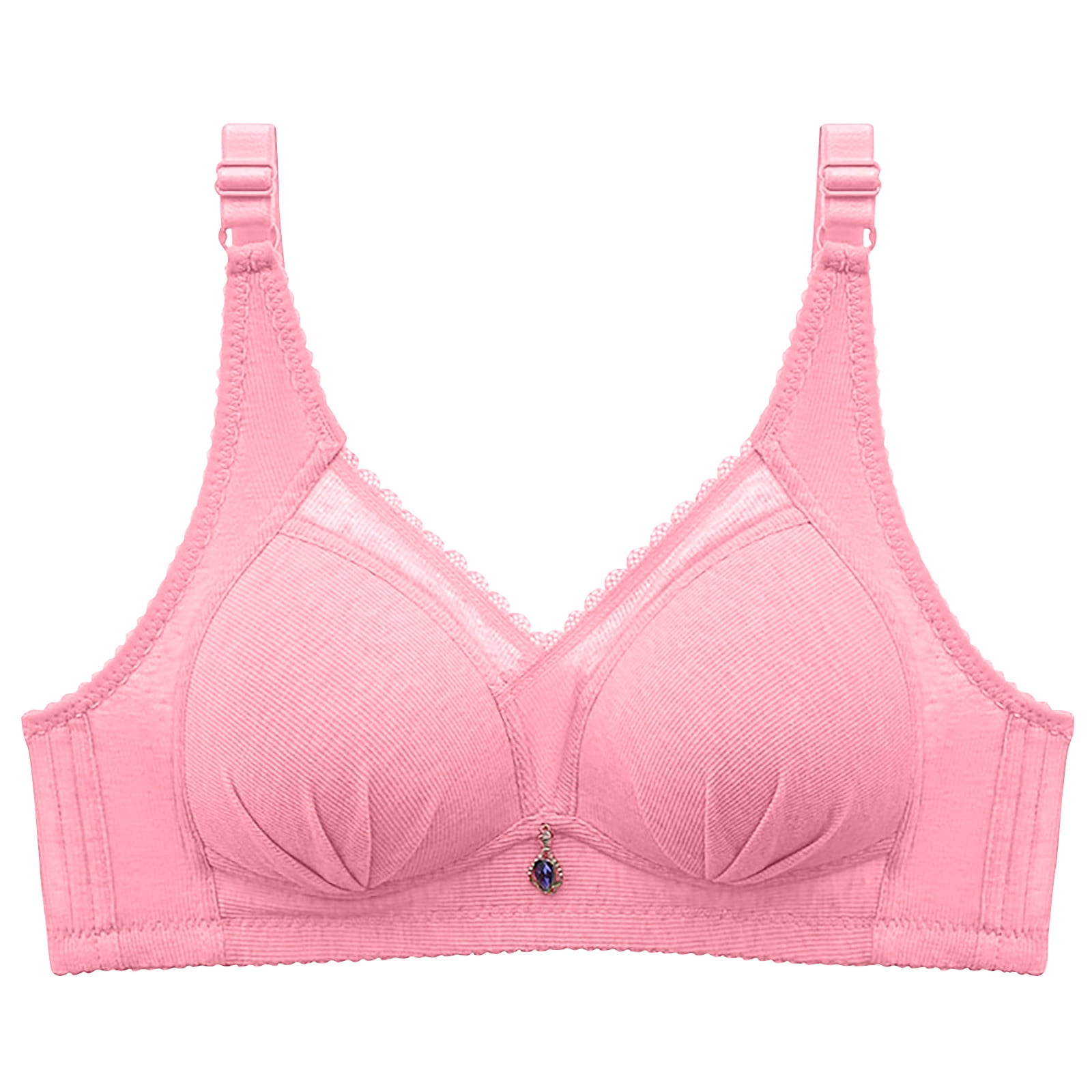 Mallwal Lace Bra and Panty Set Women Lightly Lined Bra Feature VNeck