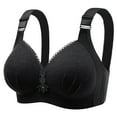 thumbnail image 1 of Padded Nursing Bras Women Seamless Bra Feature V-Neck Bralette Bra Style W-1650 Black XL, 1 of 3