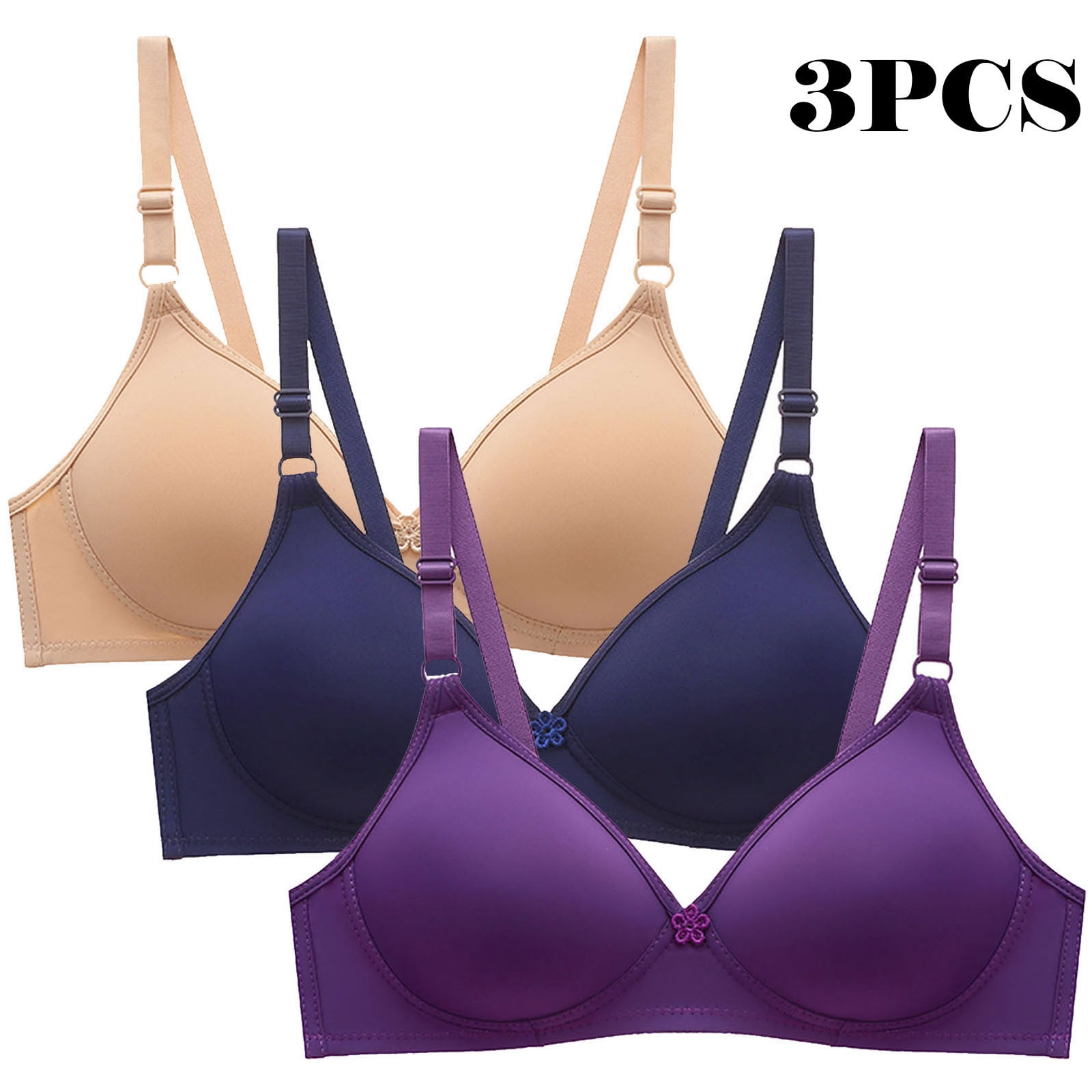 LLYWEY Padded Sports Bras for Women on Clearance Wireless Bras Women