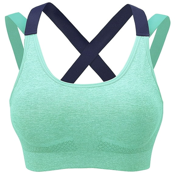 Padded Sports Bras for Women Convertible Bra Feature V-Neck Demi & Balconette Bra Style W-1666 Hook and Eye Closure Cute Bras Green S
