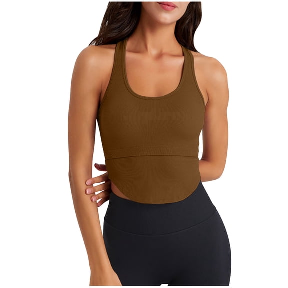Padded Sports Bras for Women Convertible Bra Feature V-Neck Nursing Bra Style W-1801 Hook and Eye Closure Comfy Bras Coffee M