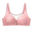 thumbnail image 1 of Padded Sports Bras for Women Convertible Bra Feature V-Neck Sport Bra Style W-1125 Pinks L, 1 of 8