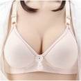 thumbnail image 1 of Padded Sports Bras for Women Seamless Bra Feature V-Neck Soft Bra Style W-410 Khaki 40, 1 of 4