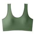 thumbnail image 1 of Plus Size Bras Women Lightly Lined Bra Feature V-Neck Wire-Free Bra Style W-1936 Green M, 1 of 5