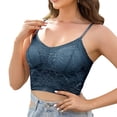 thumbnail image 1 of Mallwal Plus Size Sports Bras Women Back-Smoothing Bra Feature V-Neck Balconette Bra Style W-8 Hook and Eye Closure Push Up Sports Bra Blue XXL, 1 of 4