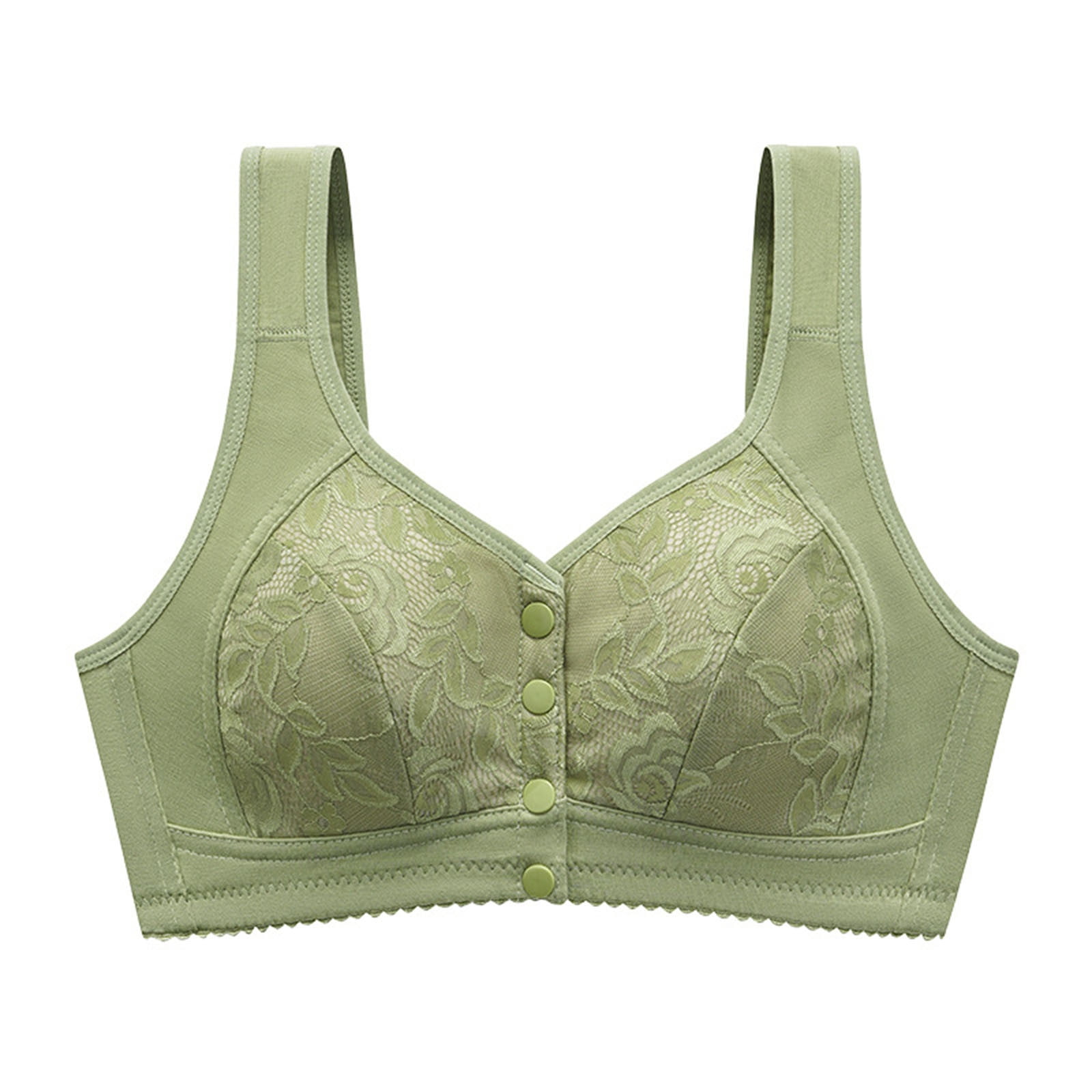 Mallwal Plus Size Wireless Bras for Women Padded Bra Feature VNeck Nursing Bra Style W1643
