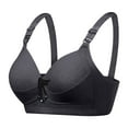 thumbnail image 1 of Push up Wireless Bras for Women Padded Bra Feature V-Neck Longline Bra Style W-1173 Gray-b L, 1 of 2