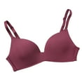 thumbnail image 1 of Racerback Bras for Women Lightweight Bra, Seamless, Small Chest, No Underwire, Cup Underwear V-Neck Seamless Bra Feature Hook and Eye Closure Bralette Bra Style Y-641 , Red L, 1 of 4