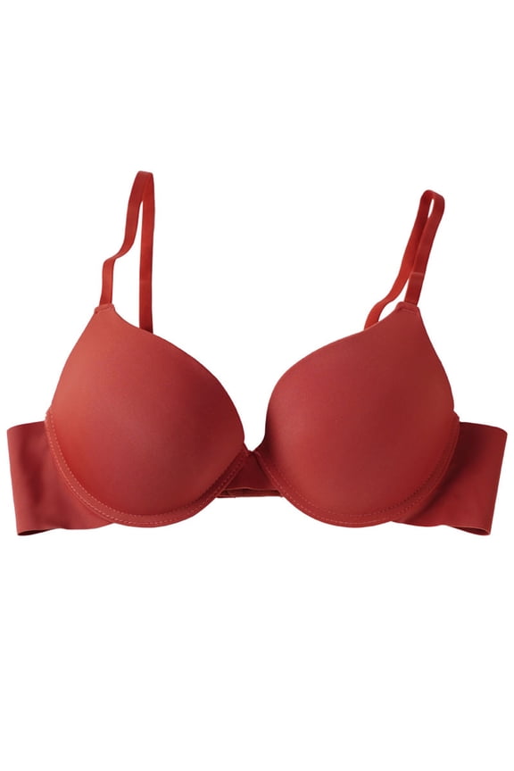 Running Sports Bra Women Convertible Bra Feature V-Neck Push-up Bra Style W-880 Red M