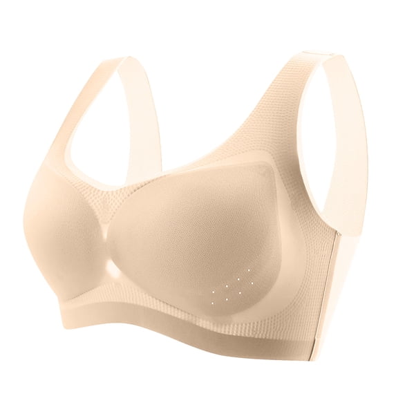 Running Sports Bras for Women Pullover Bra Feature V-Neck Demi & Balconette Bra Style W-783 Hook and Eye Closure Padded Bras No Underwire Khaki XXL