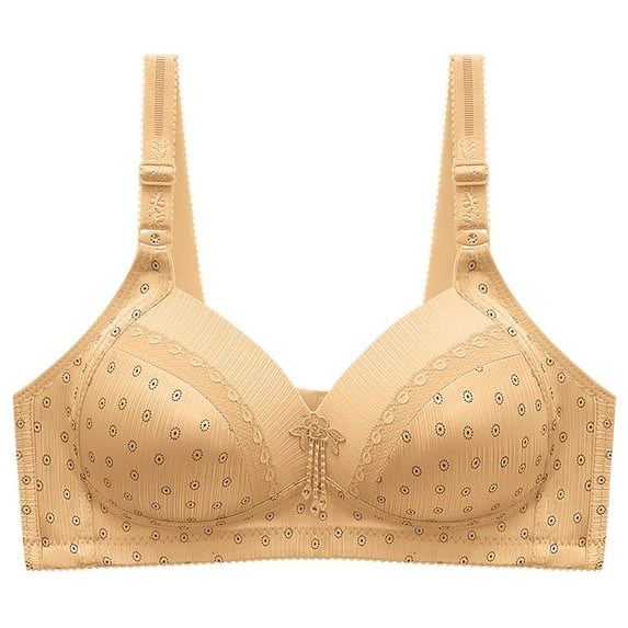 Running Sports Bras for Women Convertible Bra Feature V-Neck Sport Bra Style W-48 Khaki L