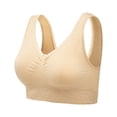 thumbnail image 1 of Mallwal Sports Bra for Women Girls No Underwire Bra Feature V-Neck Sport Bra Style W-749 Beige S, 1 of 8
