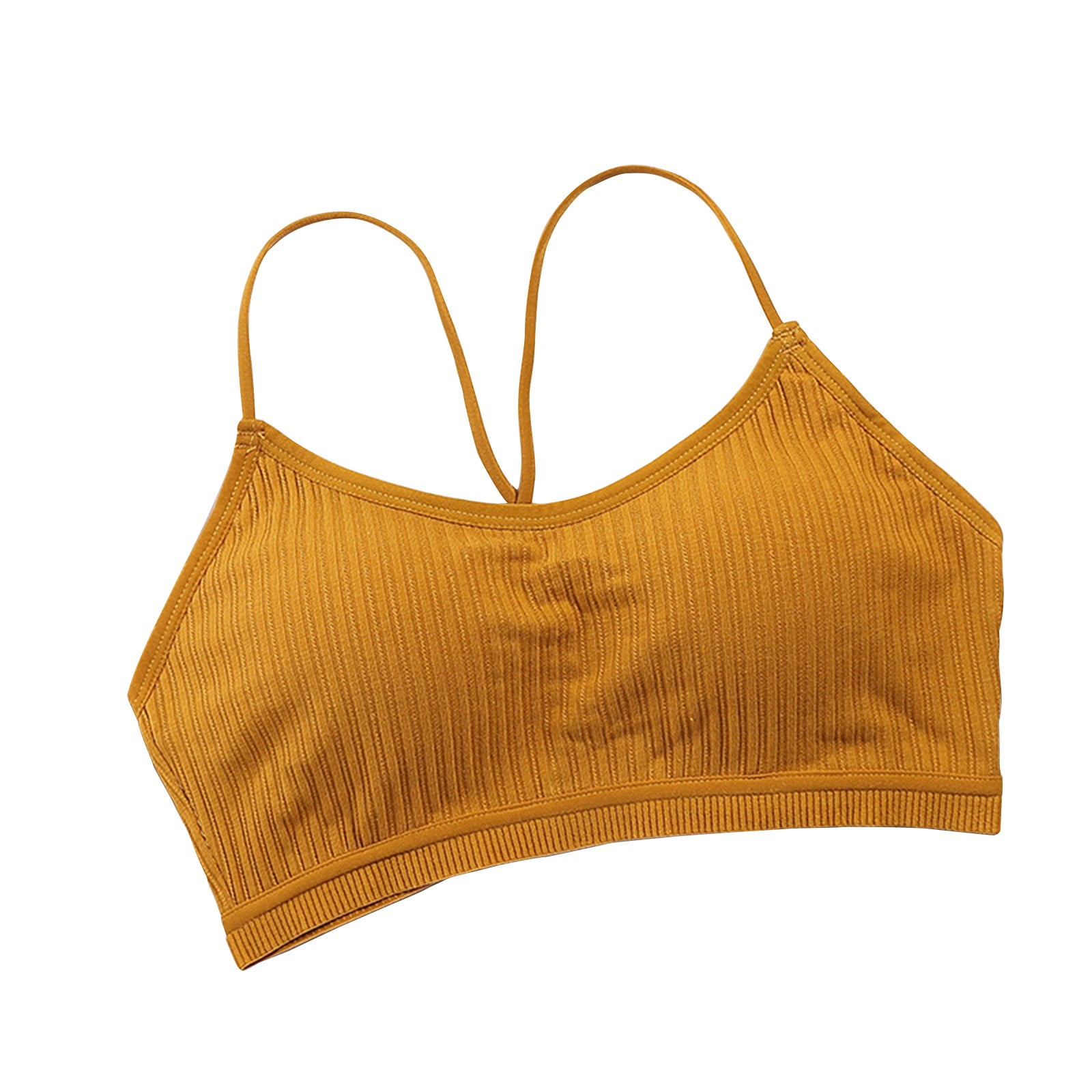 Mallwal Sports Bra with Padding Women Lightly Lined Bra Feature VNeck