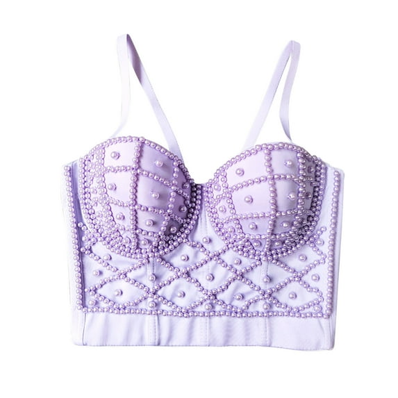 Sports Bralettes for Women Full-Coverage Bra Feature V-Neck Push-up Bra Style W-1207 Hook and Eye Closure T-Shirt Bra Blue-c XL