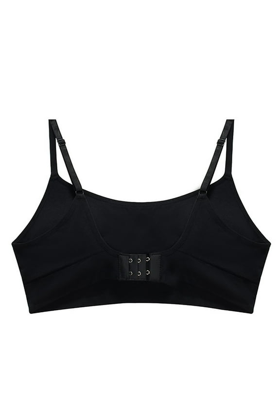 Sports Bras Women Padded Bra Feature V-Neck Longline Bra Style W-1097 Black L