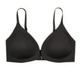 thumbnail image 1 of T-Shirt Bra Women No Underwire Bra Feature V-Neck Longline Bra Style W-1731 Black M, 1 of 6