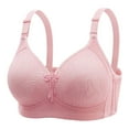 thumbnail image 1 of Wirefree Bras for Women Lightly Lined Bra Feature V-Neck Strapless Bra Style W-872 Pinks XL, 1 of 2
