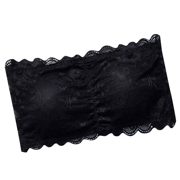 Wireless Comfortable Bra Women Pullover Bra Feature V-Neck Soft Bra Style W-1045 Black M