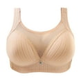 thumbnail image 1 of Womans Bras Padded Bra Feature V-Neck Full-Figure Bra Style W-1133 Beige M, 1 of 3