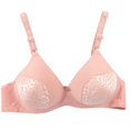 thumbnail image 1 of Women Bras Push up Convertible Bra Feature V-Neck No Underwire Bra Style W-1274 Orange L, 1 of 3