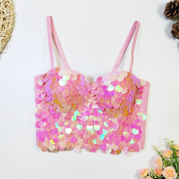 LLYWEY Women's Bras Discounts Wire-Free Sports Bra Women Ladies Full Coverage Bra Style-851 Women Lightly Lined Bra Feature Adult Female Yoga Sports Bras Pinks 36B