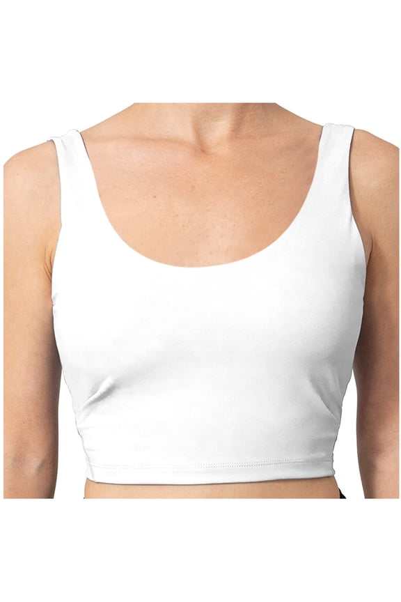 Womens Bras No Underwire Yoga Bras Solid Sleeveless Cold Shoulder Casual Tanks Blouse Tops V-Neck Full-Coverage Bra Feature Hook and Eye Closure Balconette Bra Style Y-456 , White L