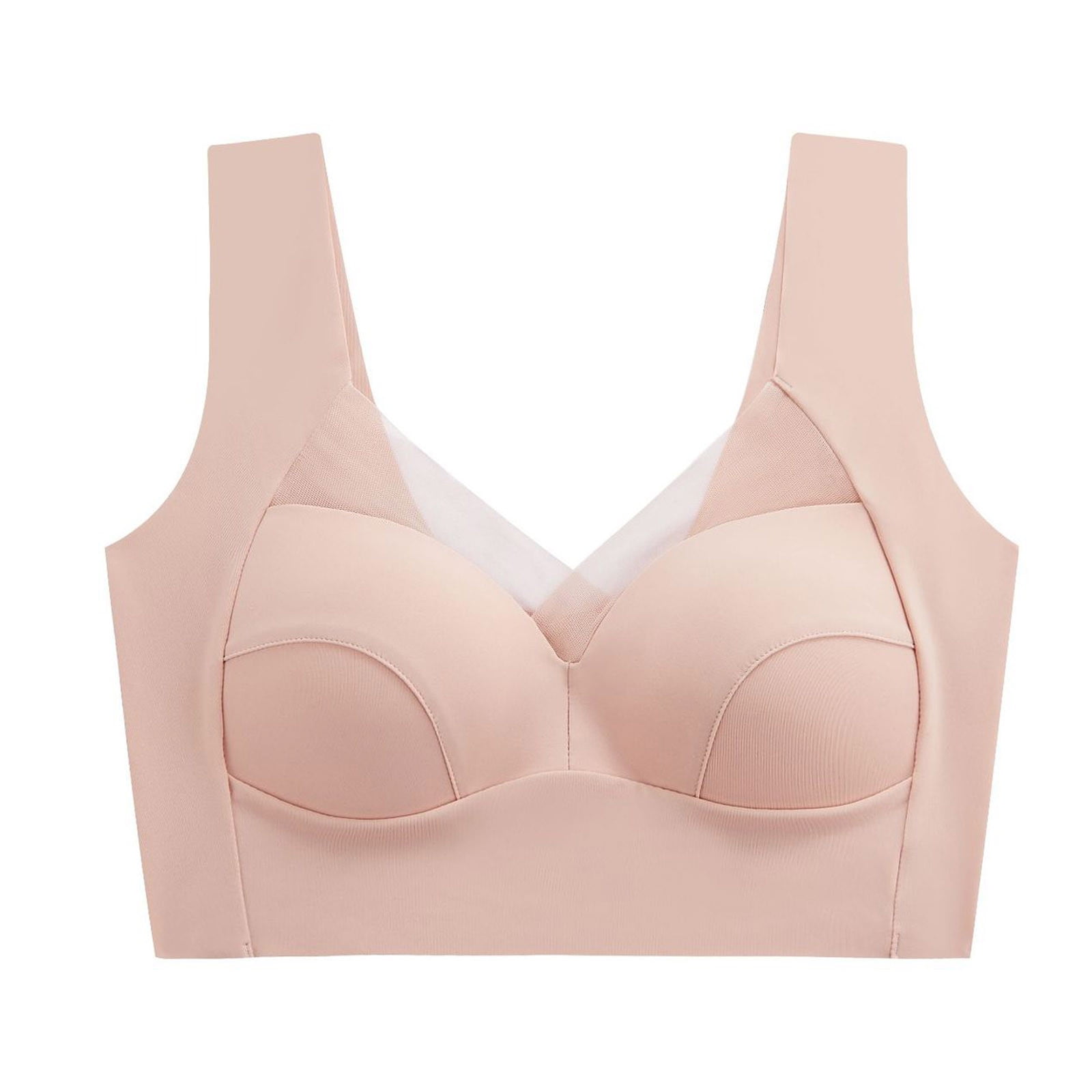 Womens Sports Bras Padded Convertible Bra Feature V-Neck Demi ...