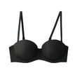 thumbnail image 1 of Workout Bras Women Lightly Lined Bra Feature V-Neck Strapless Bra Style W-274 Black 75D, 1 of 3