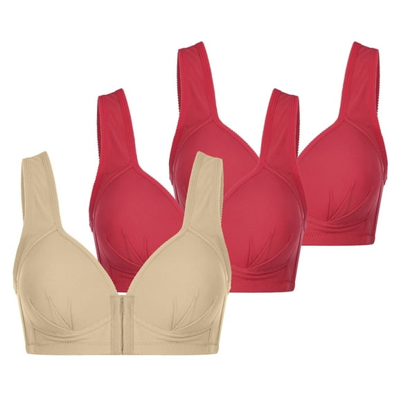 Yoga Sports Bra Women Lightly Lined Bra Feature V-Neck Padded Bra Style W-1927 Beige S