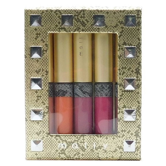 Mally HS Mini Lipgloss 5Pc Holiday Collection: Preppy Pink, Berrylish, Blossom, Mally's Look, Peach Sorbet each .09 Oz.