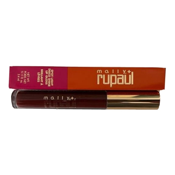 Mally Rupaul Spotlight Disco Shine Lip Gloss, Misbehavior 0.11 Oz