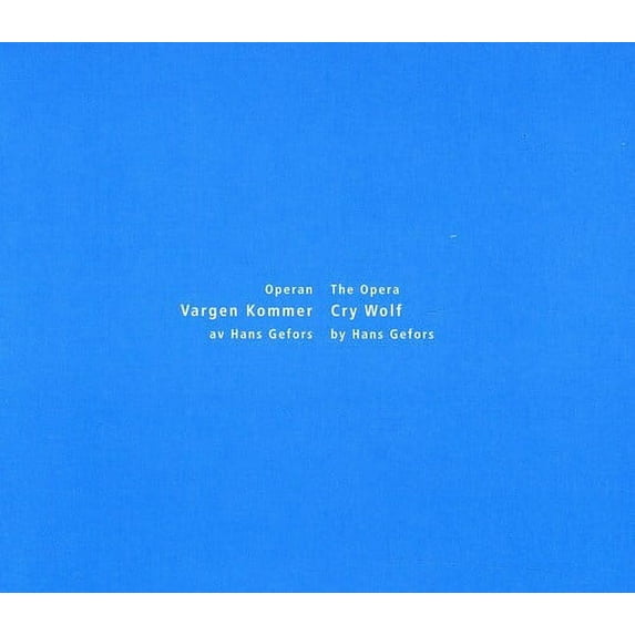 Malm Opera Orchestra - Opera Cry Wolf - Music & Performance - CD