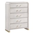 thumbnail image 1 of Malmo Oak Engineered Wood and Gold accent Bedroom Chest, 1 of 5