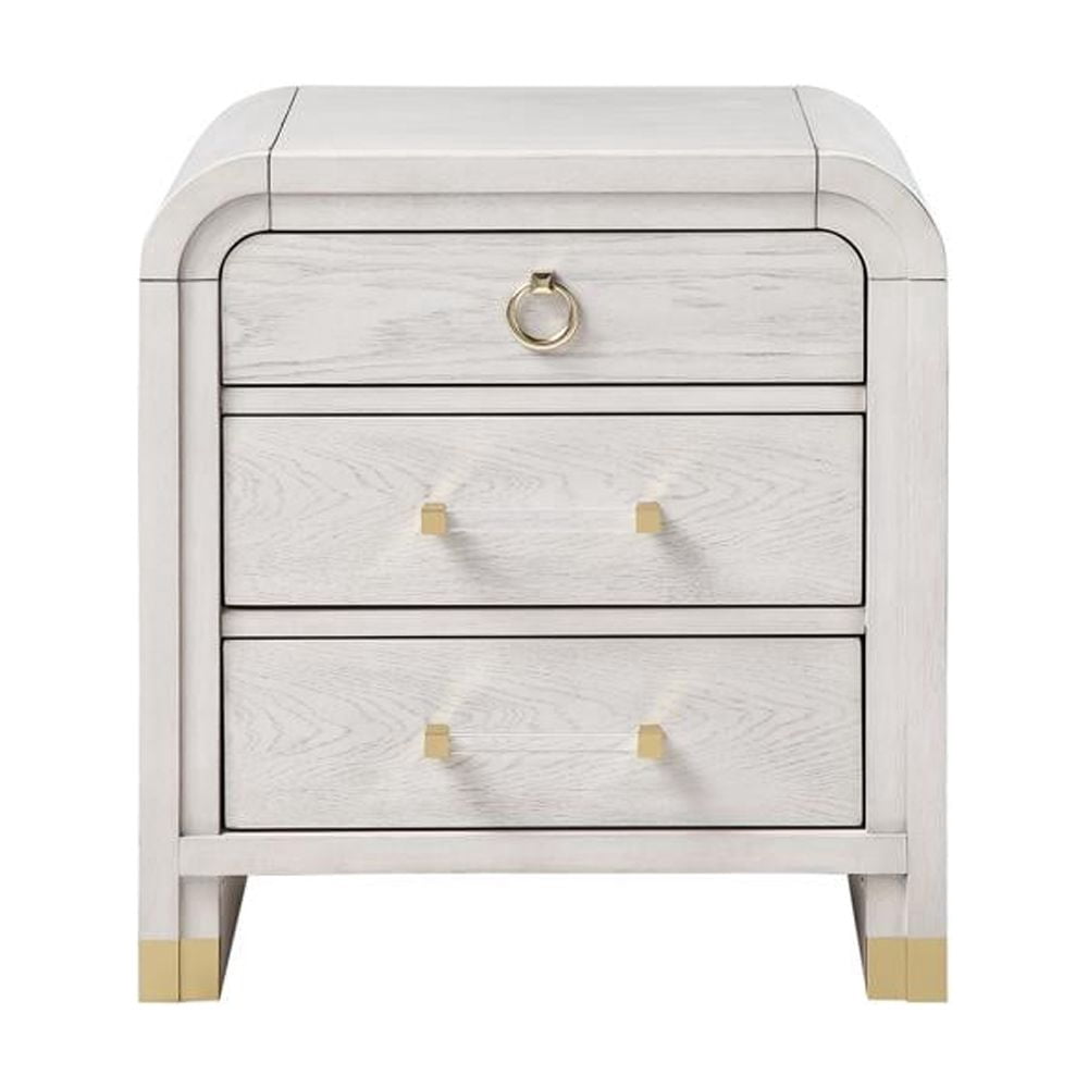 Global Furniture USA Malmo Modern Oak Finish 2-Drawer Nightstand